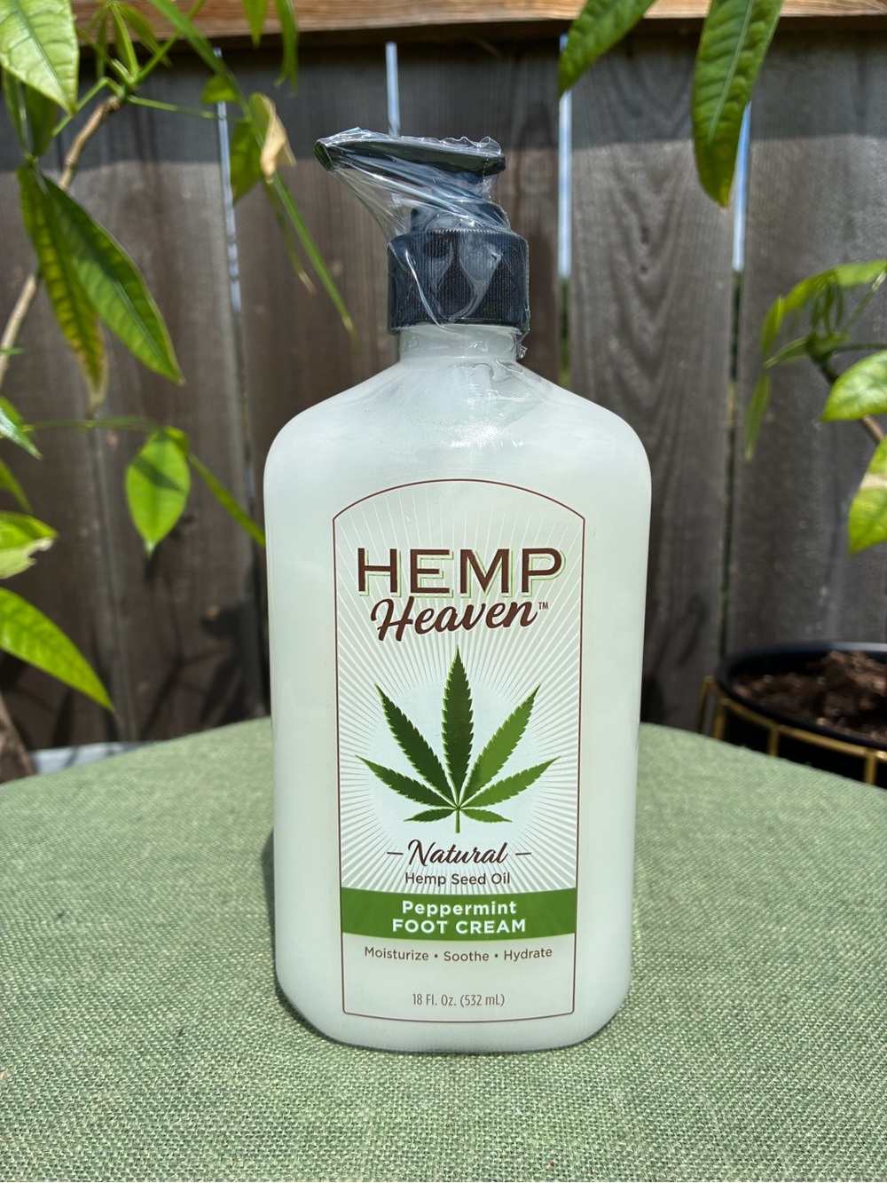 Hemp Heaven Peppermint Foot Cream 18 oz – New Sealed
